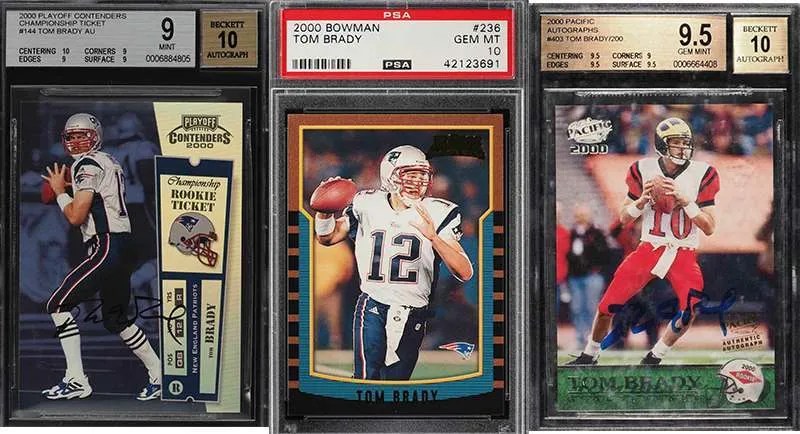 Big List Of Tom Brady Football Cards On Auction Ending Tonight Including This 300k Card And Counting Fivecardguys