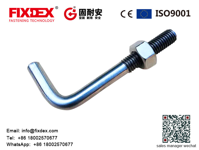 China Custom ground anchor bolt foundation anchor bolts L shape bolt