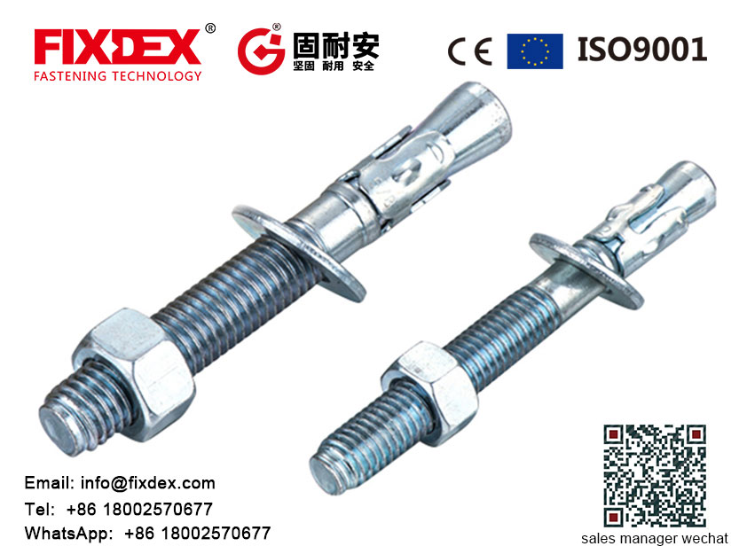China Wedge Anchor Zinc Plated M12 M16 manufacturers and suppliers FIXDEX