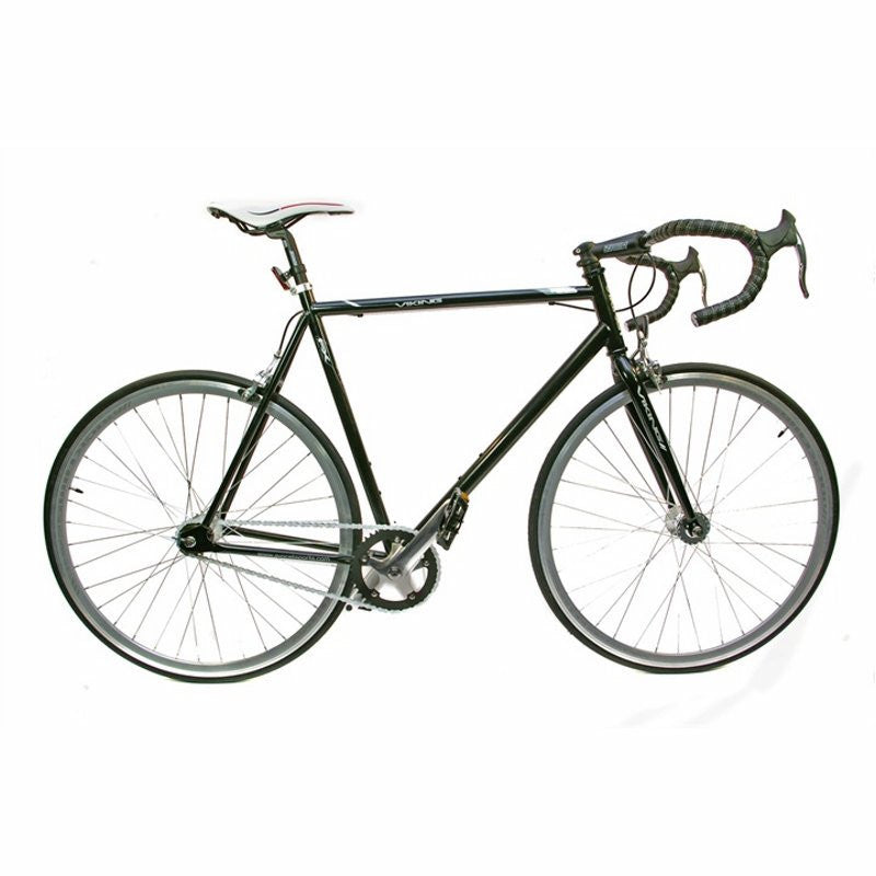 56cm Viking Road Fixed Wheel 700c, Black Rigid Fixed Steel Fixed Gear