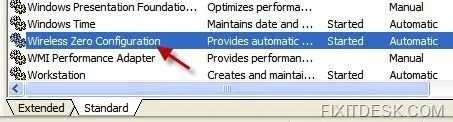 Wireless Zero Configuration (WZC) Service Not Starting - FIXITDESK