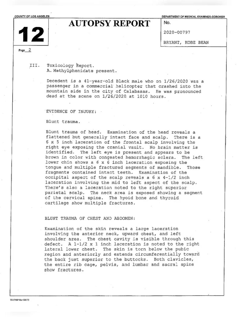 Gigi Bryant Autopsy Cause of Death, Report and Photos(08)