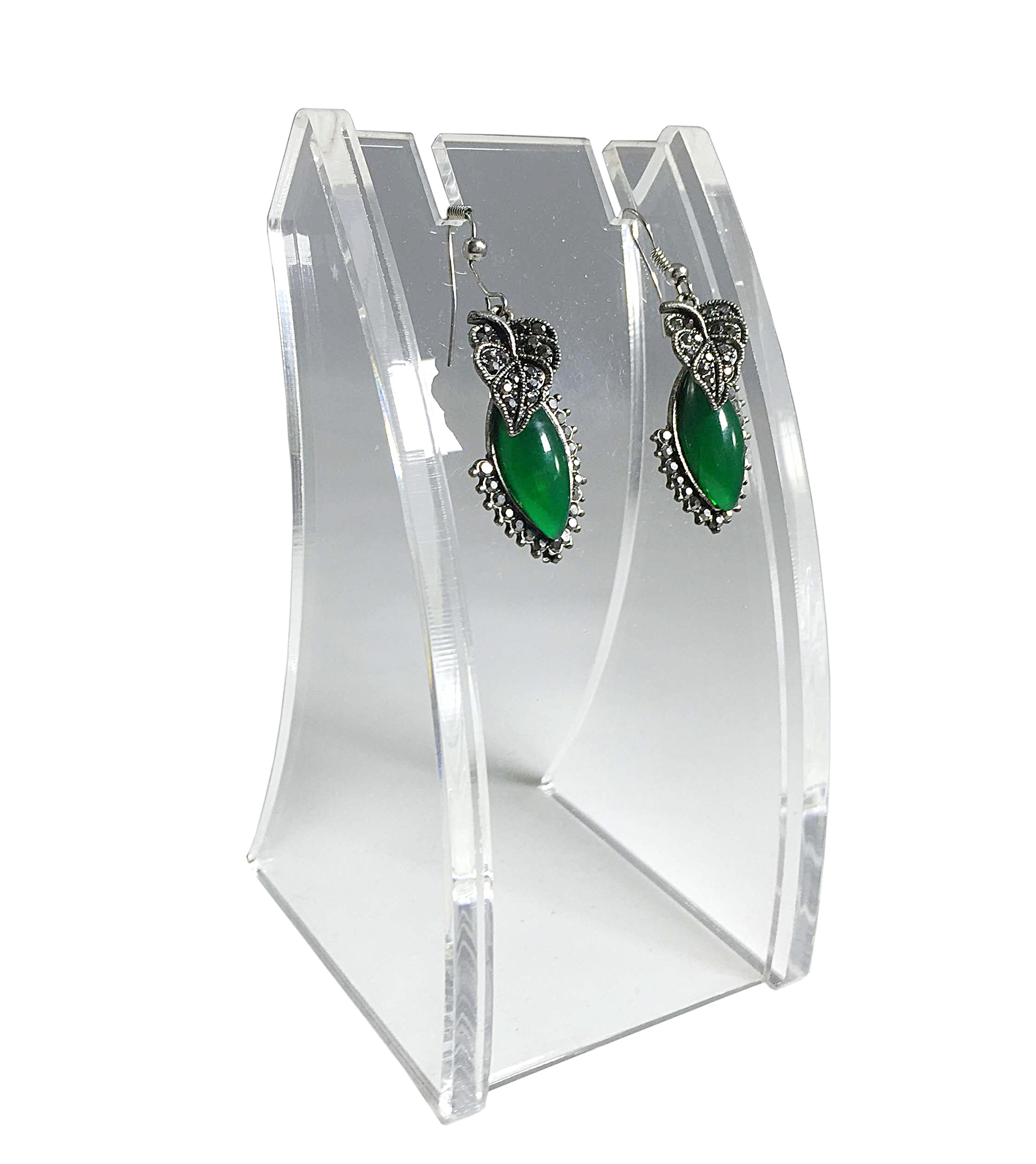 Clear Acrylic Plexiglass Necklace Jewelry Stand Countertop Display