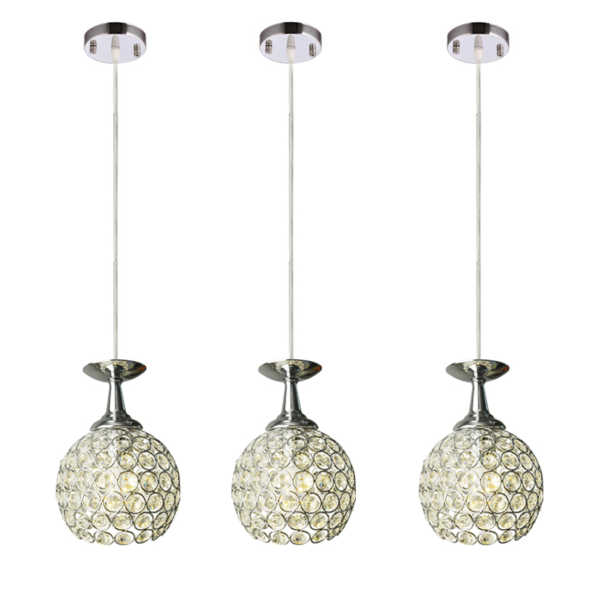 3 Light Hanging Ceiling Pendant Lamp Fixture Bar Lamp Kitchen Island