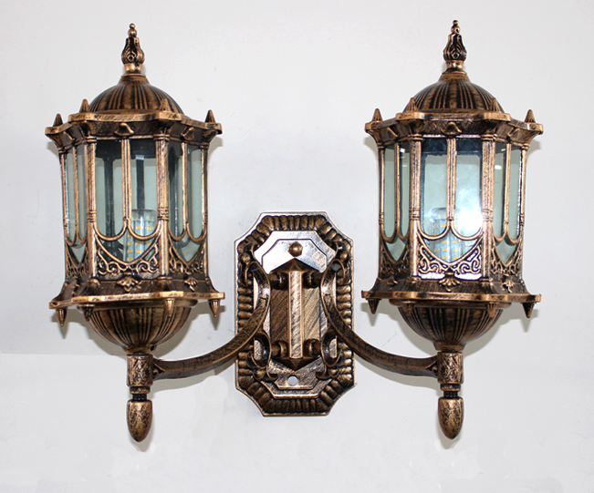 Double Coach Lights Exterior Lantern Light Fixture Garage Light Wall