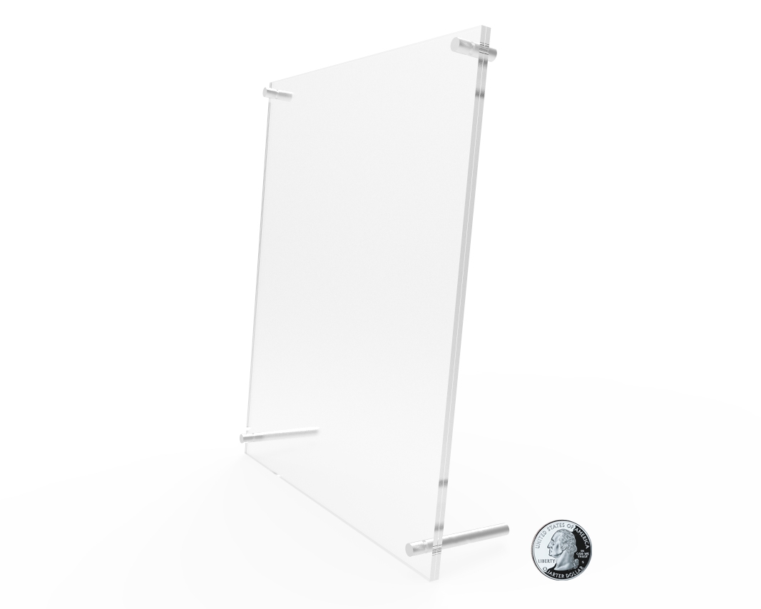 FixtureDisplays 8 x 10"Plexiglass Lucite Clear Acrylic Sign Holder with