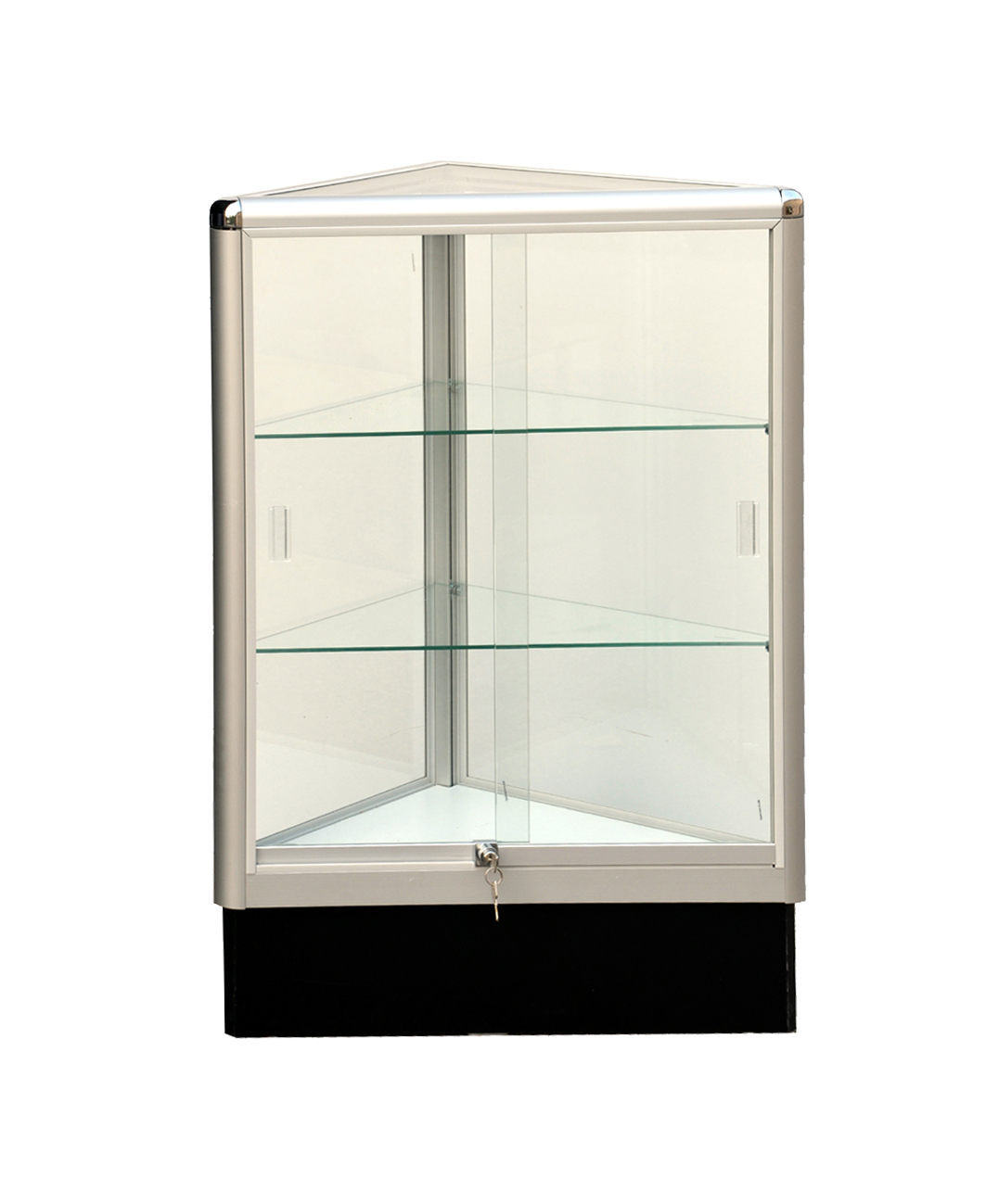 AL8Assembled FixtureDisplays Triangle corner showcase 20 inch frame