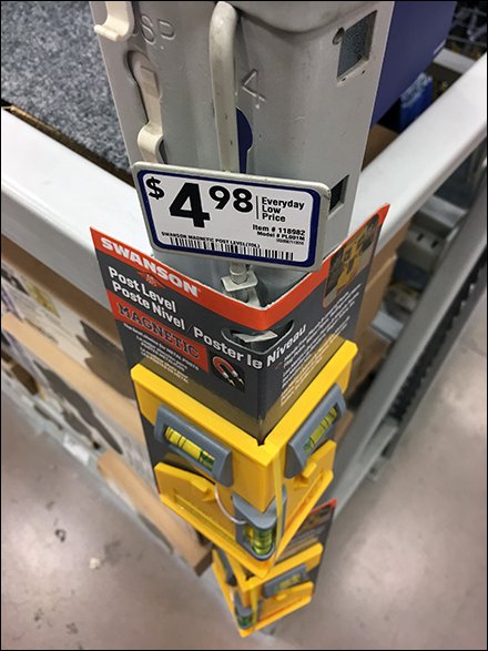 Pallet Rack Sign Direct-Mounts To Upright – Fixtures Close Up