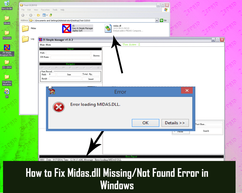 How to Fix Error Loading Midas.dll Error in Windows 10/8/7