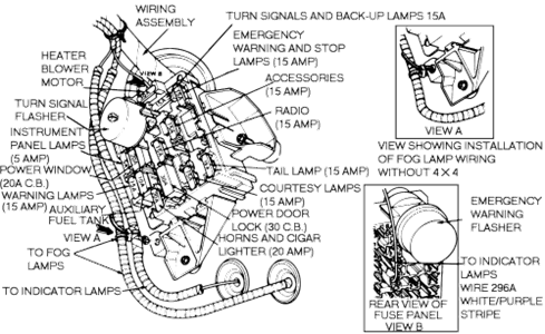 1994 Ford F150 Fuse Box Diagram Under Hood : Where is the fuel pump
