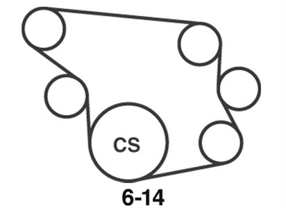 SOLVED: Diagram for a 2003 Cadillac cts serpentine belt - Fixya