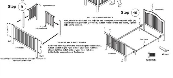 How Do You Convert A Delta Crib To Full Size Bed Instructions – Hanaposy