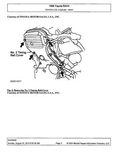 How to set the timing marks for a 1999 toyota rav4? - 1999 Toyota RAV4