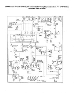 Wiring diagram for 1999 silverado tail lights - 1999 Chevrolet