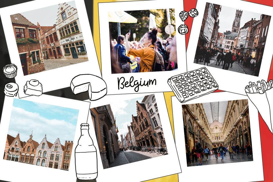 Postcard from Belgium send a personalised souvenir
