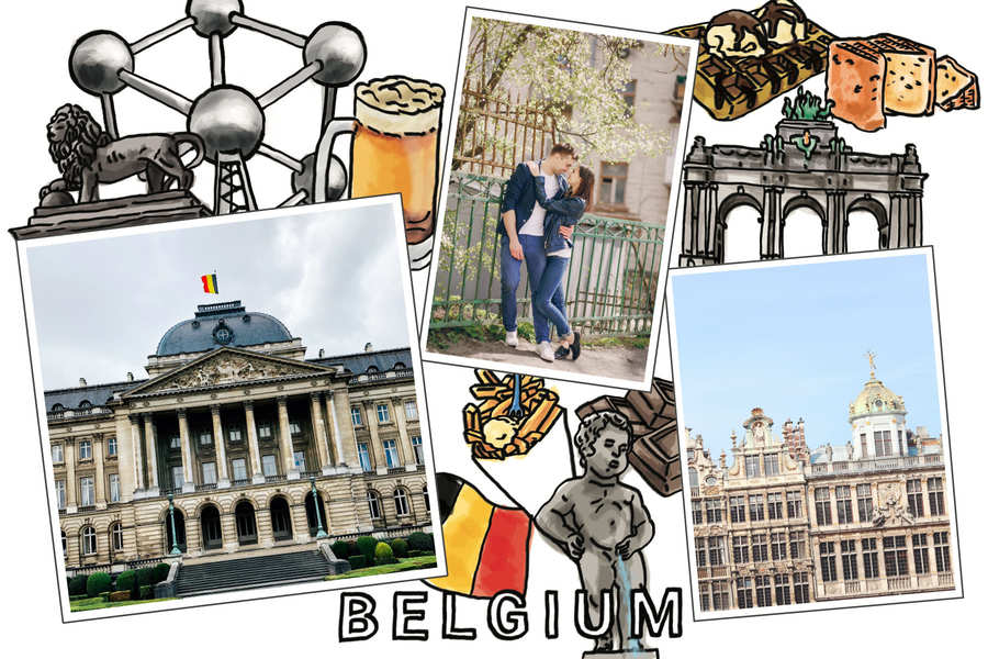 Postcard from Belgium send a personalised souvenir