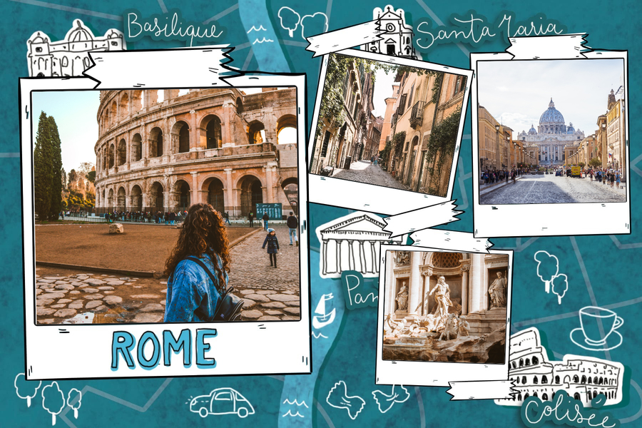 Carte Postale Rome vos photos de voyage sur carte postale Fizzer