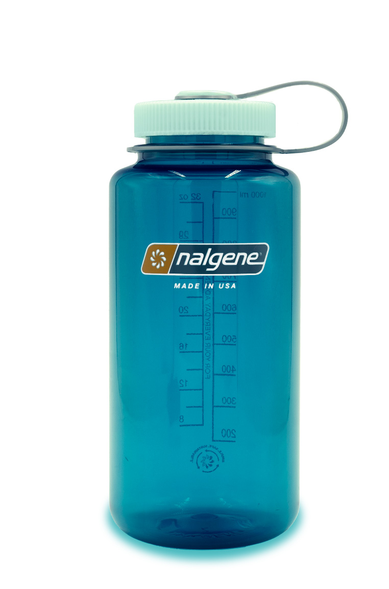 Nalgene 1L Wide Mouth Sustain Green Turquoise Fjellsport.no
