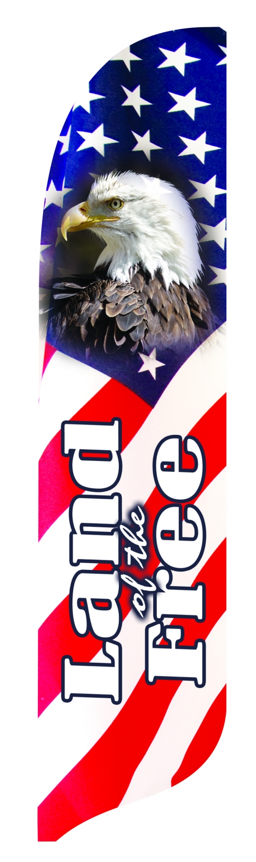 Land of the Free Blade Feather Flag Blade Feather Flags FlagWorks