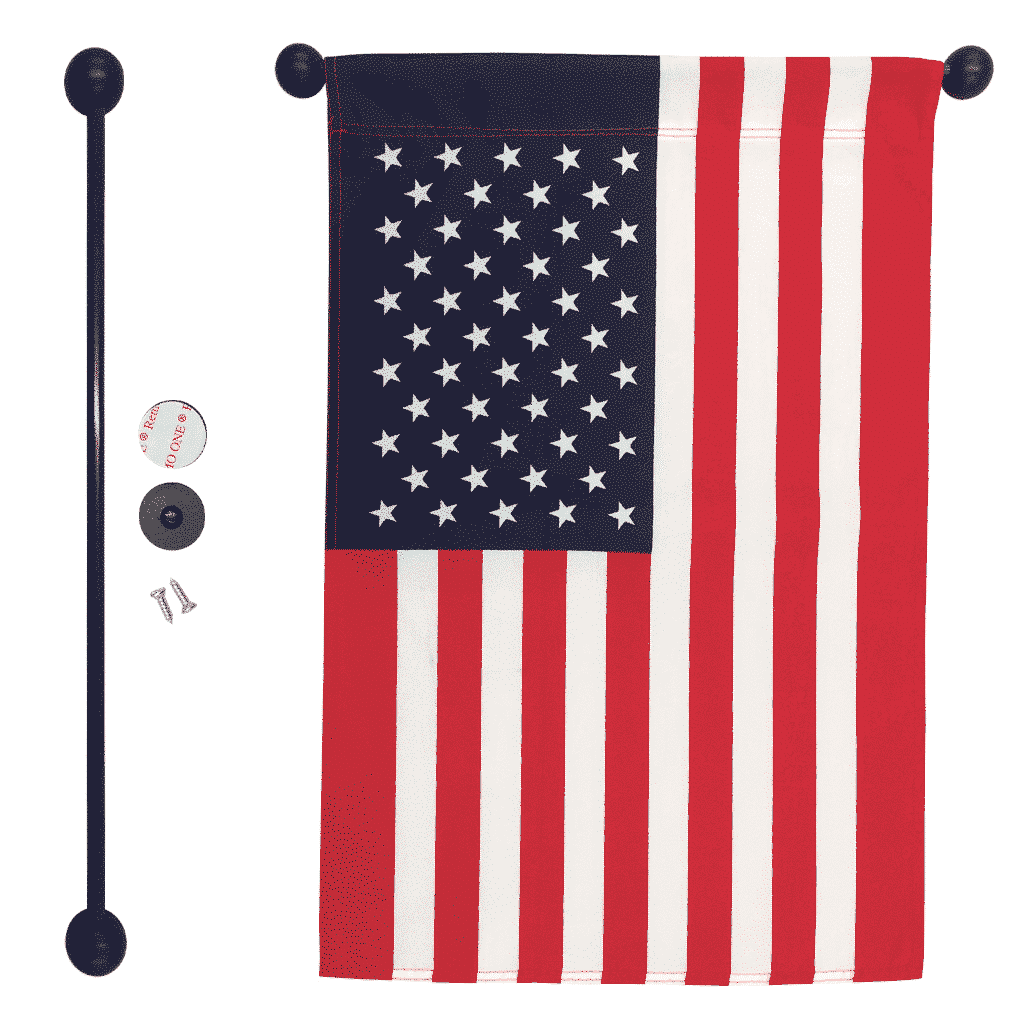 HangItt Flag Holder with 12x18 inch US Flag