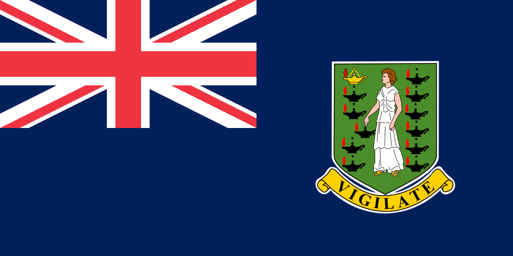 British Virgin Islands flag color codes