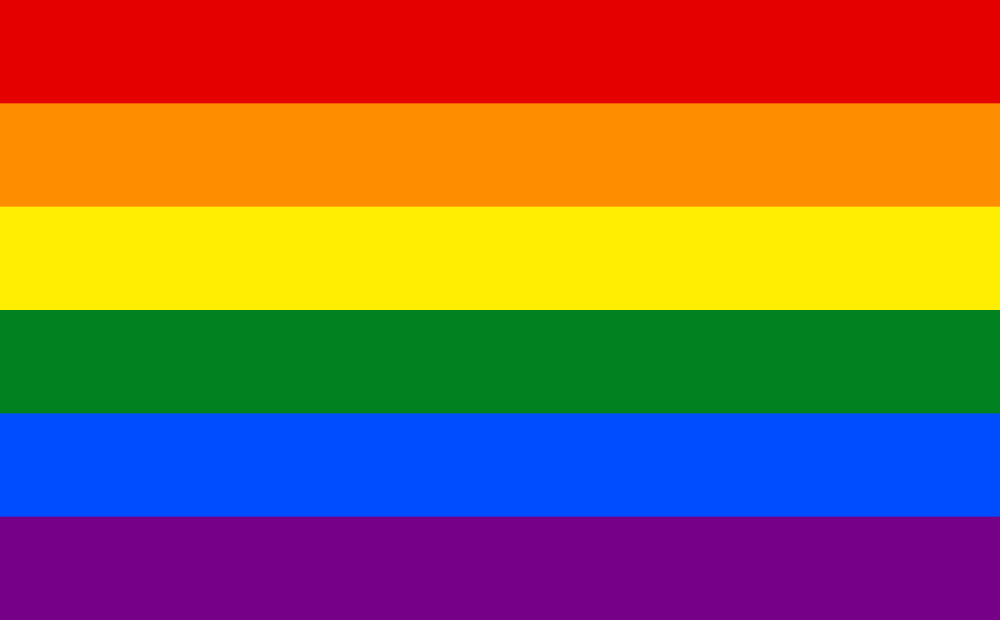 Pride (Rainbow) flag color codes