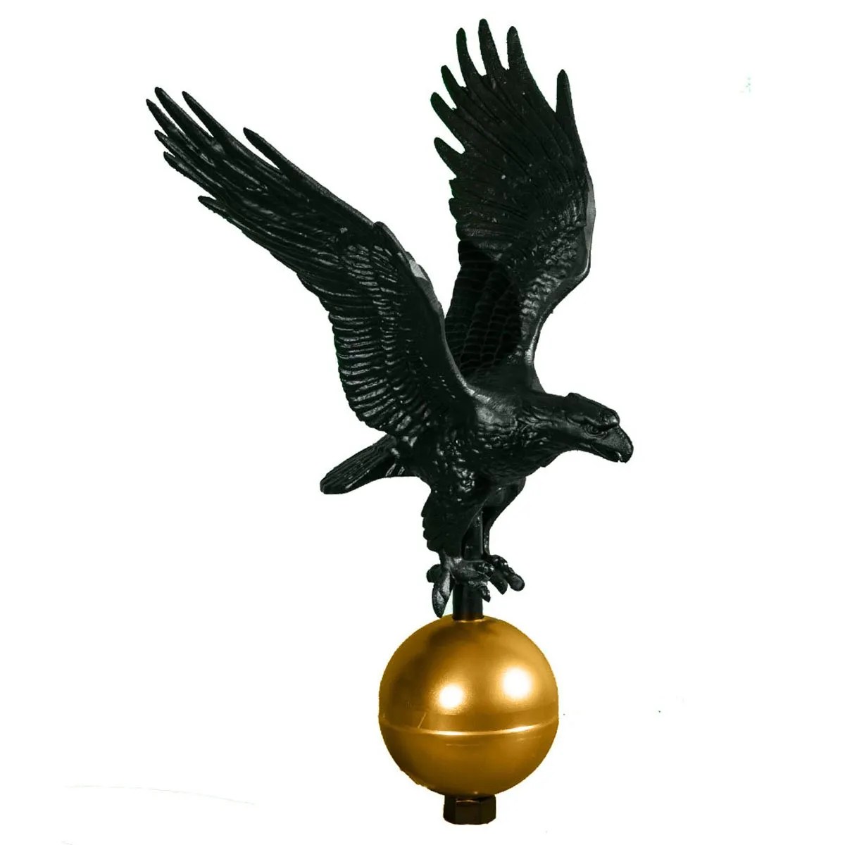 12″ Eagle Topper Flagpole Man