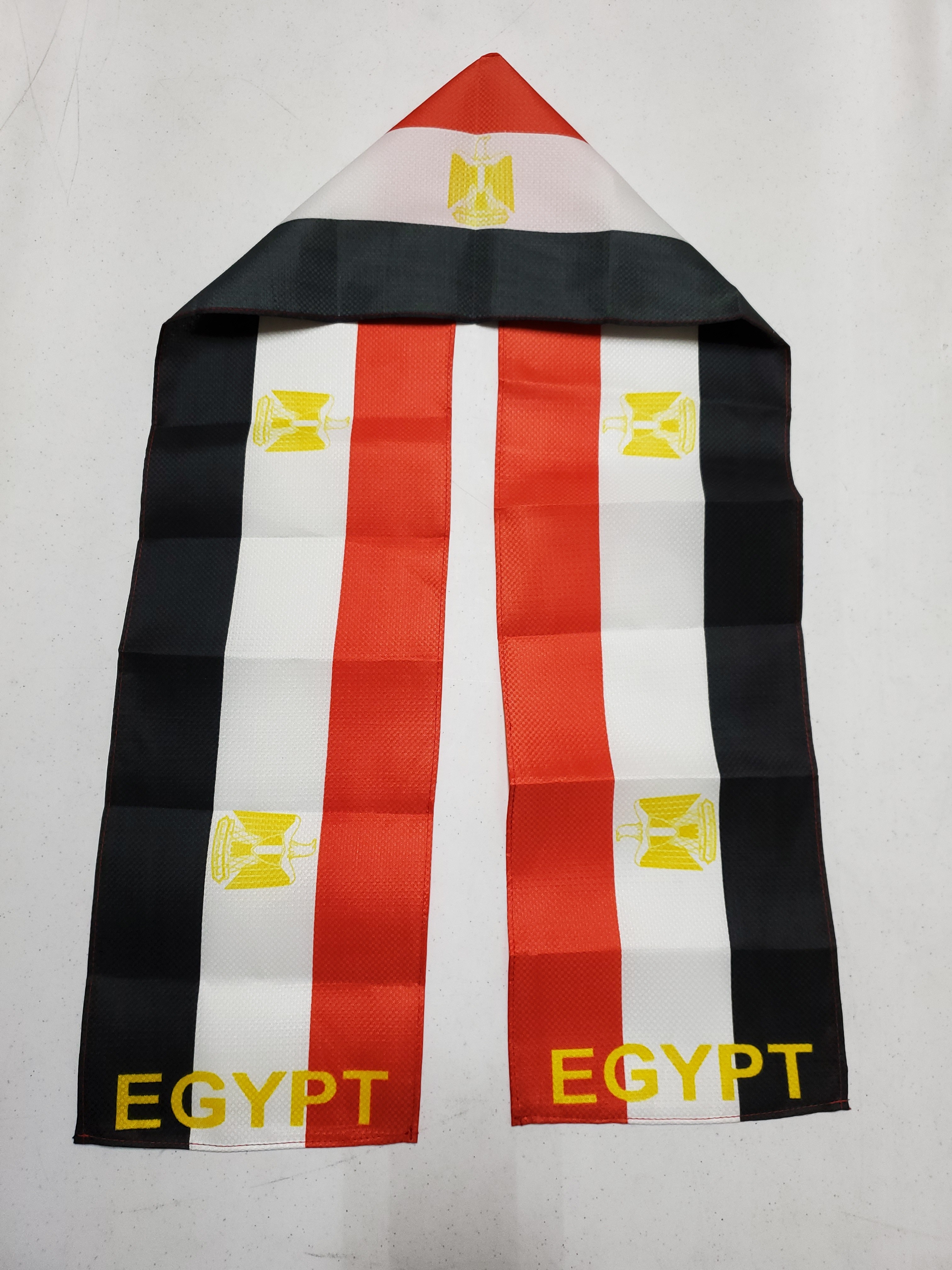 Egypt Flag Design on 8" x 60" Scarf or Table Runner