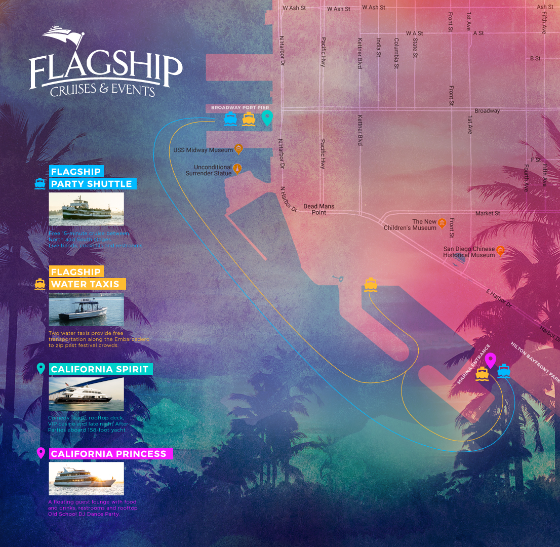 wonderfront festival 2023 map Wonderfront Festival Map Flagship Cruises & Events