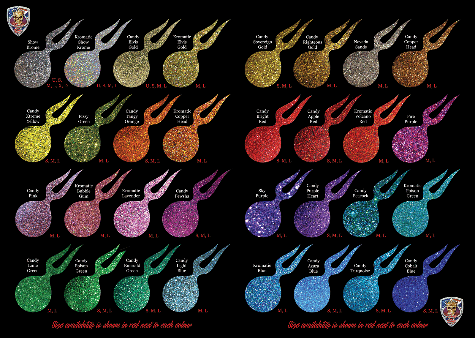 Candy Extreme Yellow Metal Flake