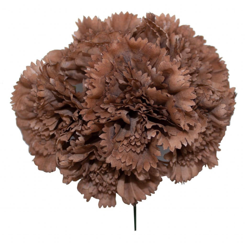 Ramillete de claveles de color Marrón >>> Moda flamenca Flores y complementos de flamenca