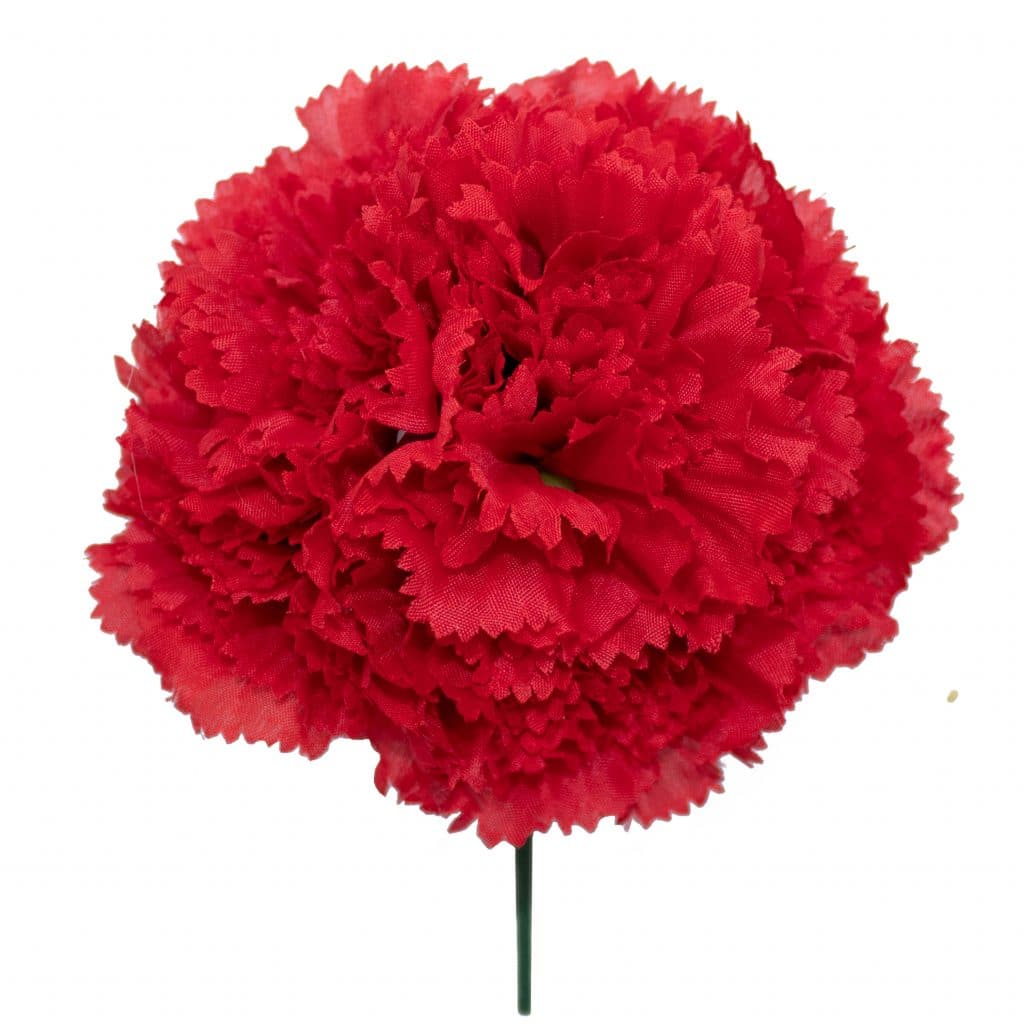 Ramillete de claveles de color Rojo >>> Moda flamenca Flores y complementos de flamenca
