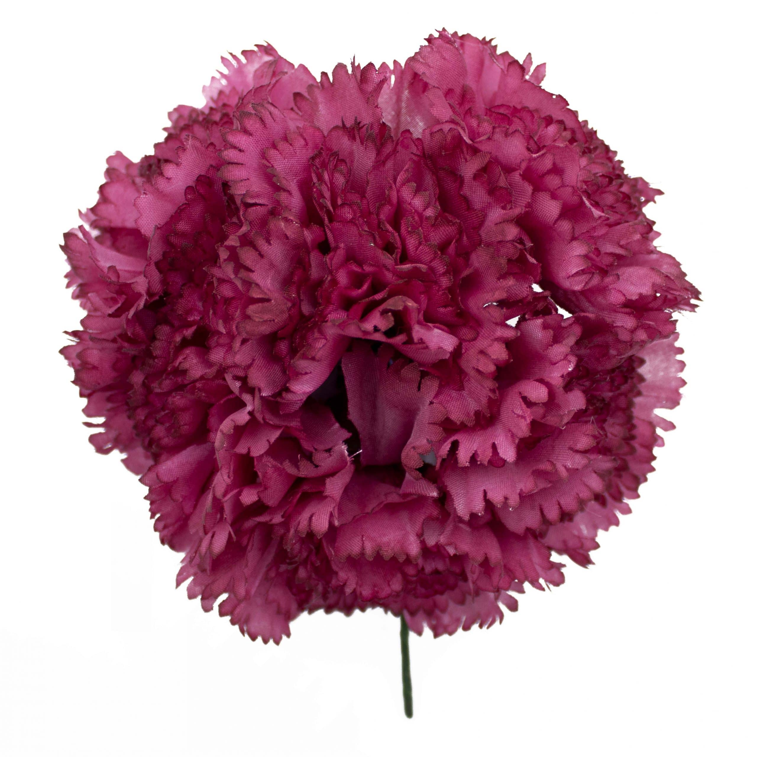 Ramillete de claveles de color Tinto >>> Moda flamenca Flores y complementos de flamenca