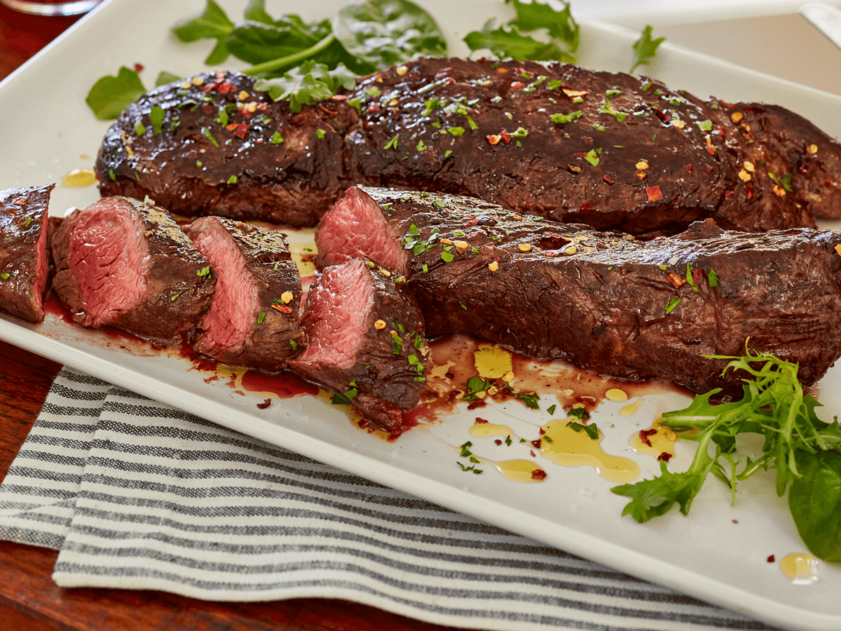 Grilled Hanger Steak with Chimichurri Sauce Recipe