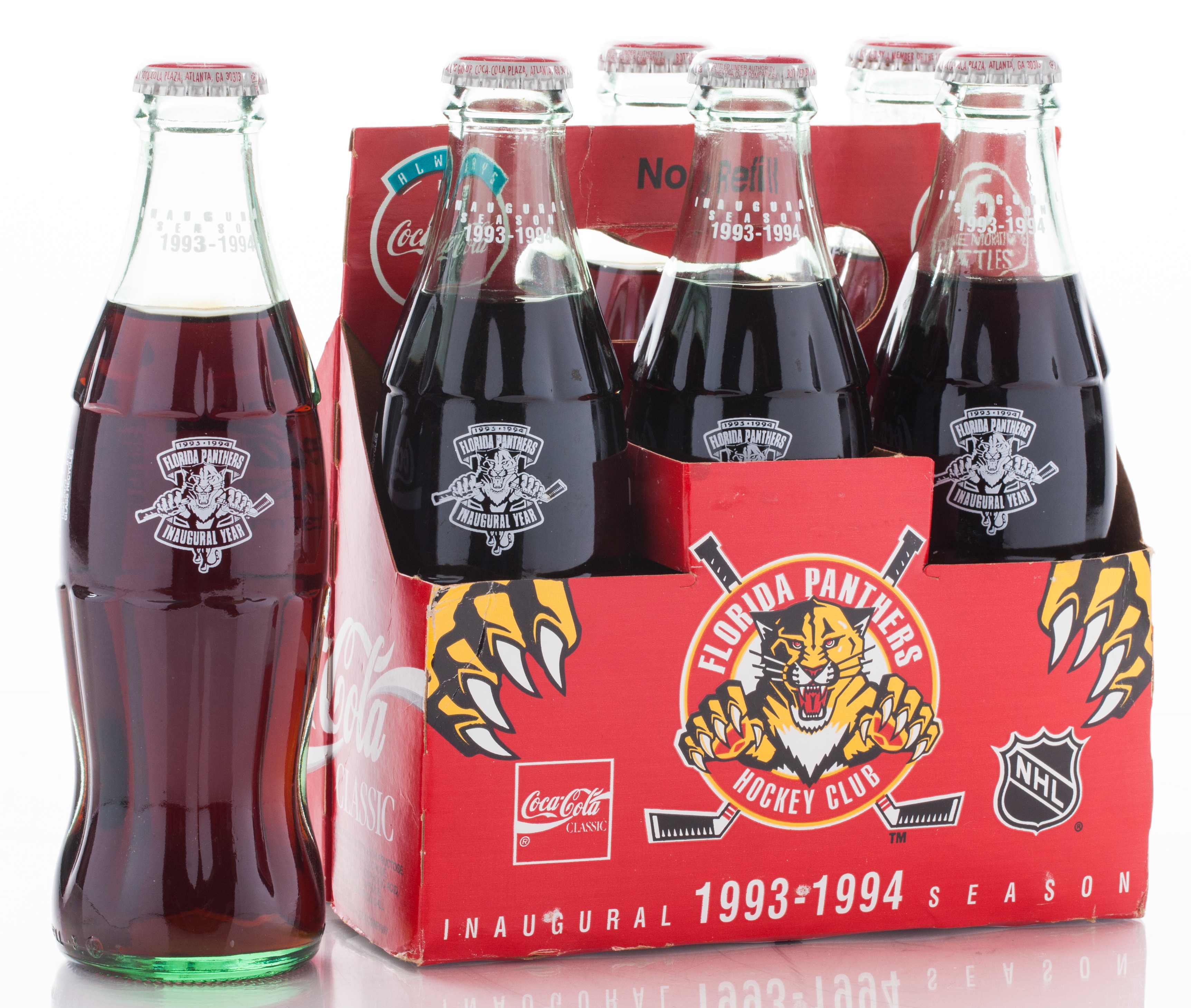 INAUGURAL SEASON COKE BOTTLES, 19931994 Florida Panthers Virtual Vault