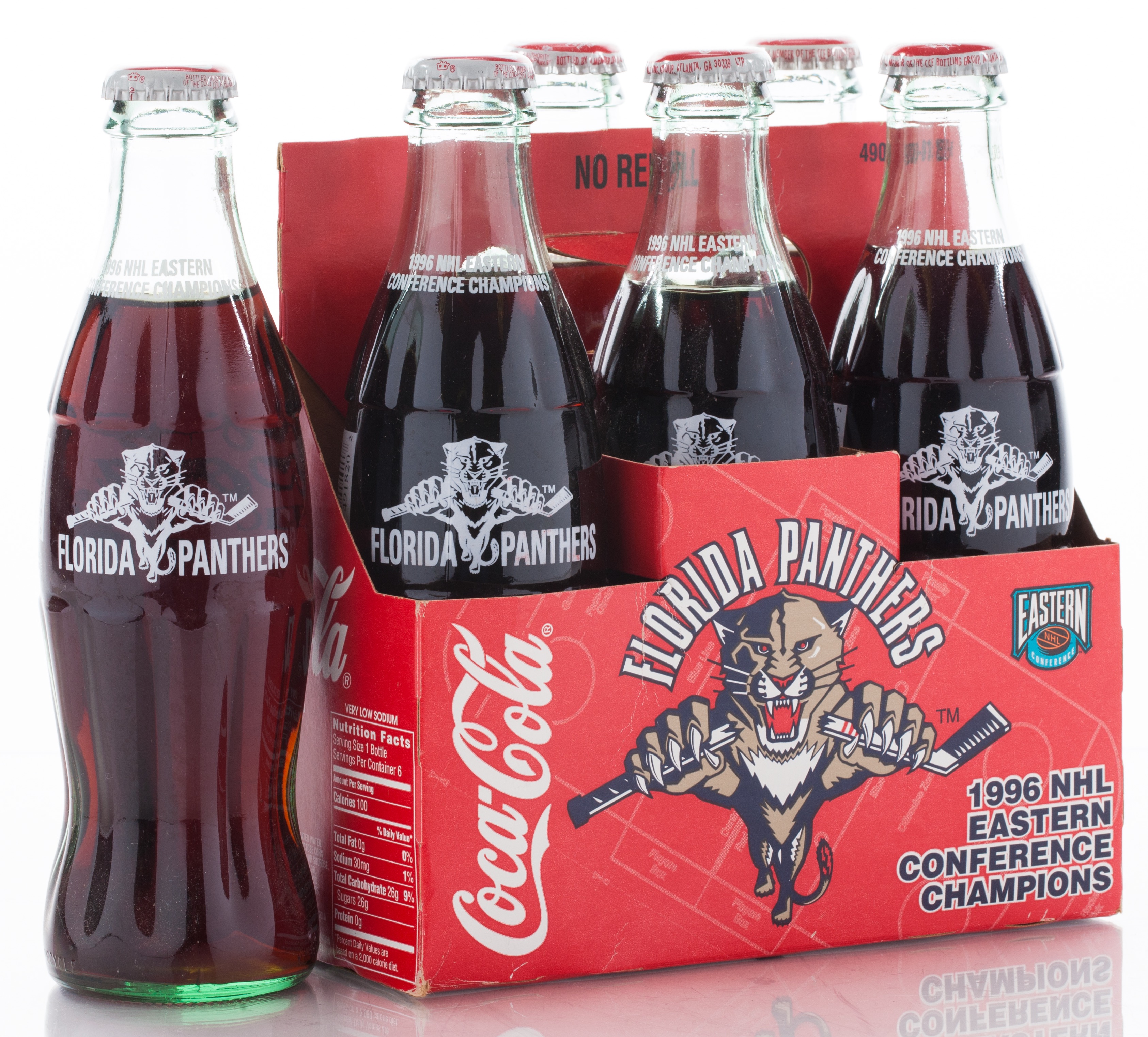 1996 EASTERN CONFERENCE COKE BOTTLES Florida Panthers Virtual Vault