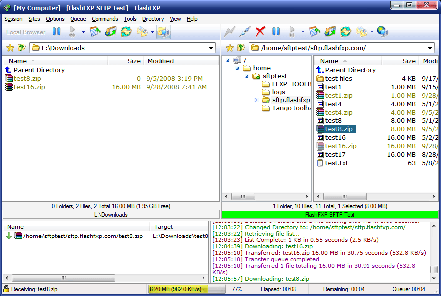 FlashFXP full Windows 7 screenshot Windows 7 Download