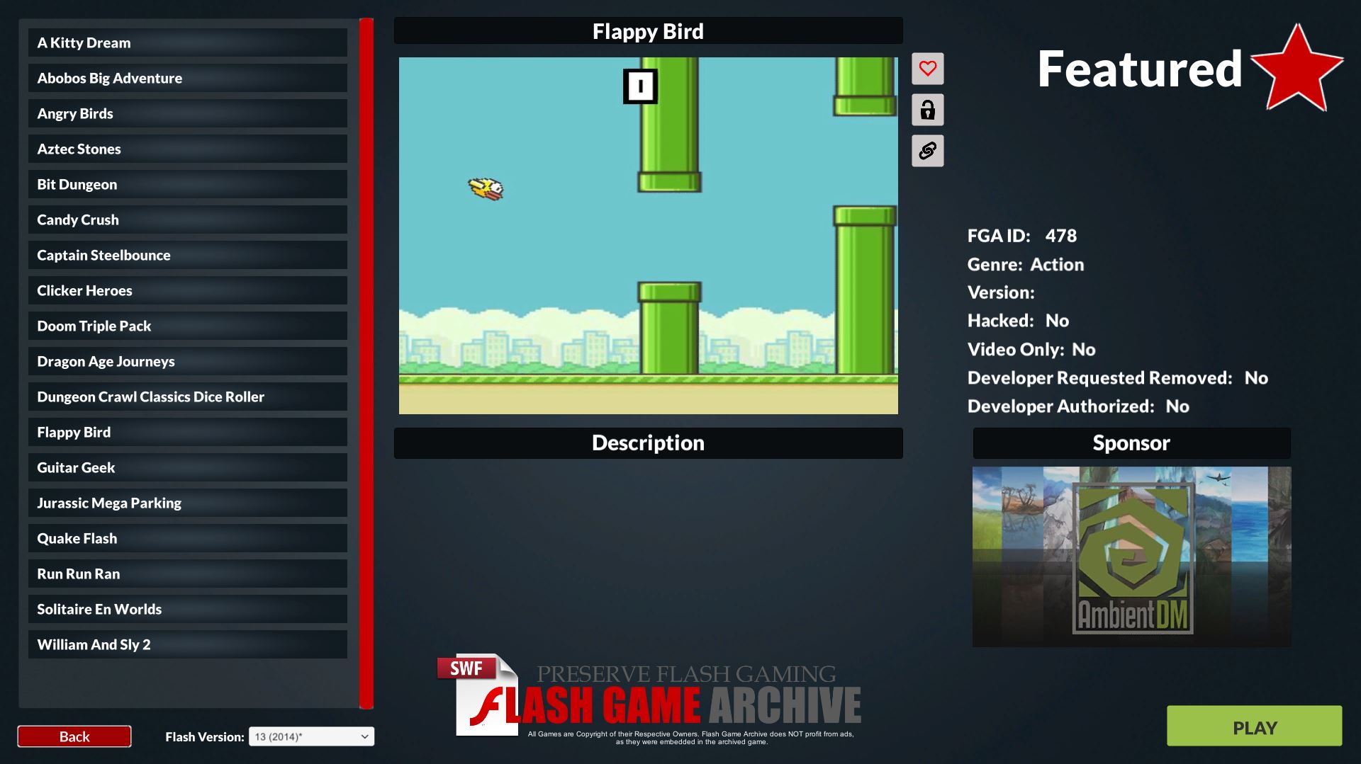 Screenshots Flash Game Archive