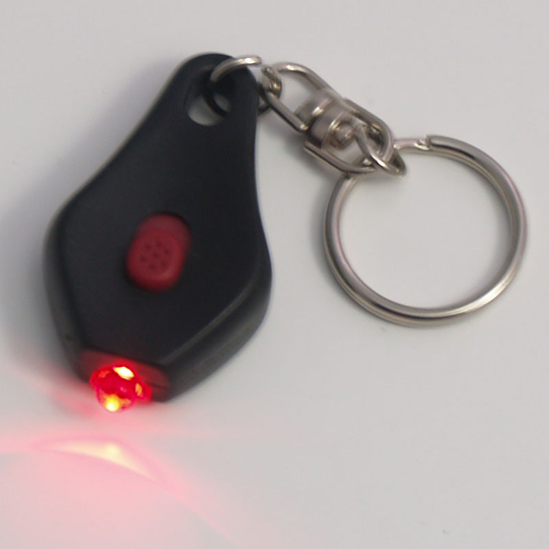 LED Keychain Flashlight Teardrop Slide/Squeeze Dual Switch