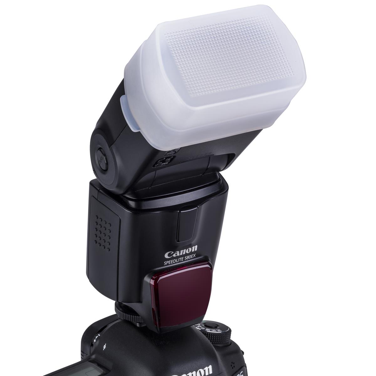 Flashpoint Bounce Dome Diffuser for Canon 580EX II Flash & Zoom Lion