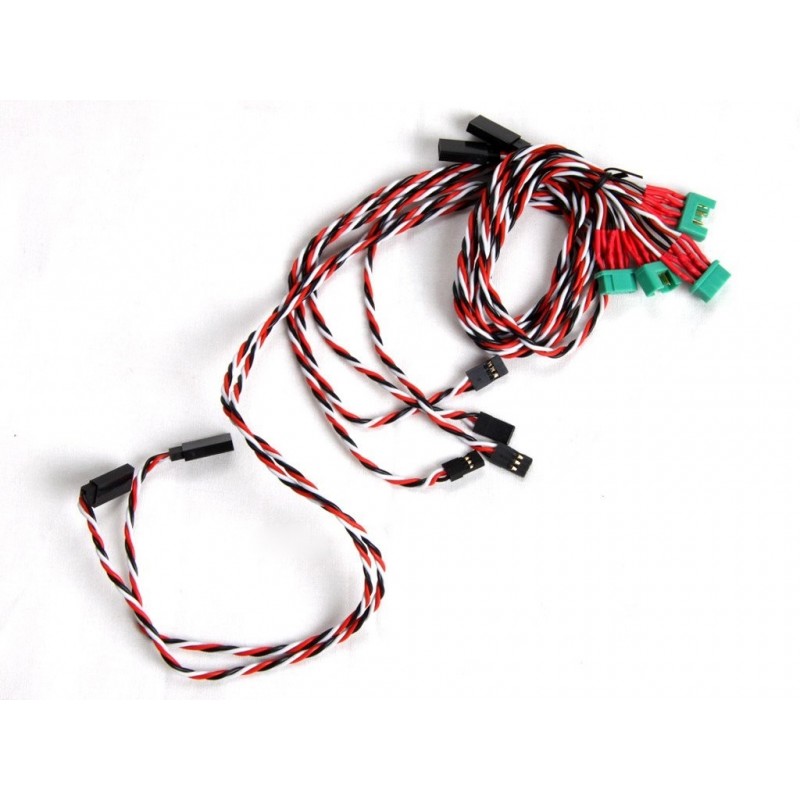 Quick wing connections Cable harness & plugs for glider 2,5m FLASH RC