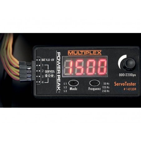 Servo Testers - Multiplex Power Peak Servo Tester - FLASH RC