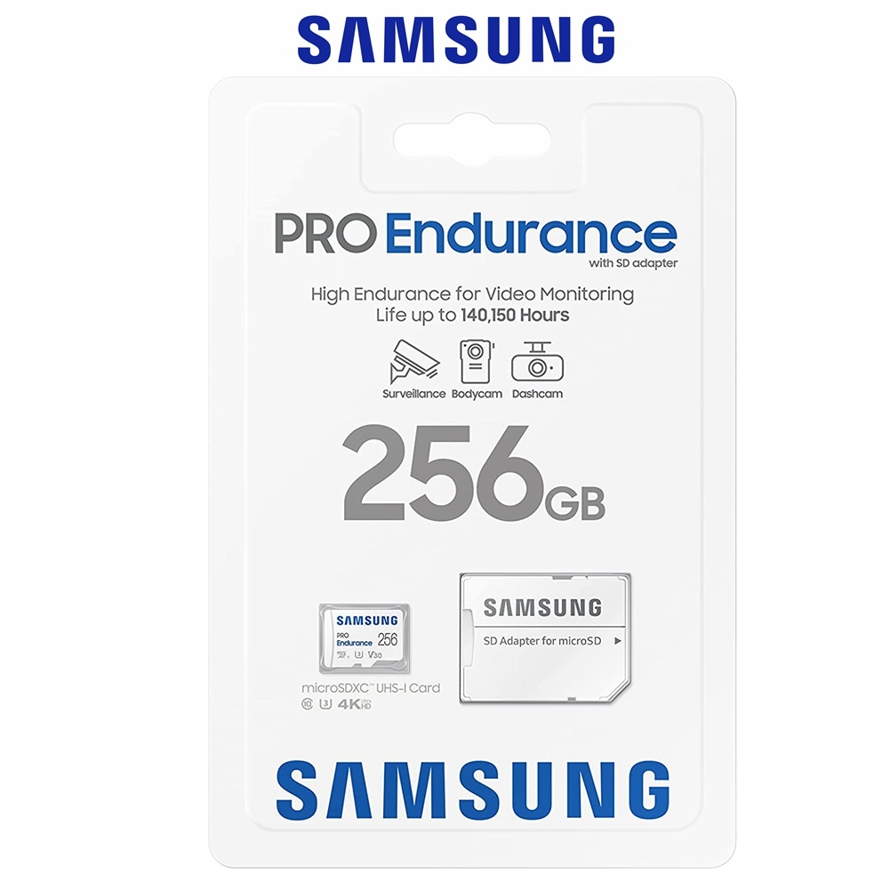 Samsung Pro Endurance 256GB Micro SD Card Class 10 UHSI SDHC SDXC