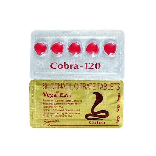 Cobra 120 Sildenafil Citrate Tablet 1.00/Pill, Dosage, Uses
