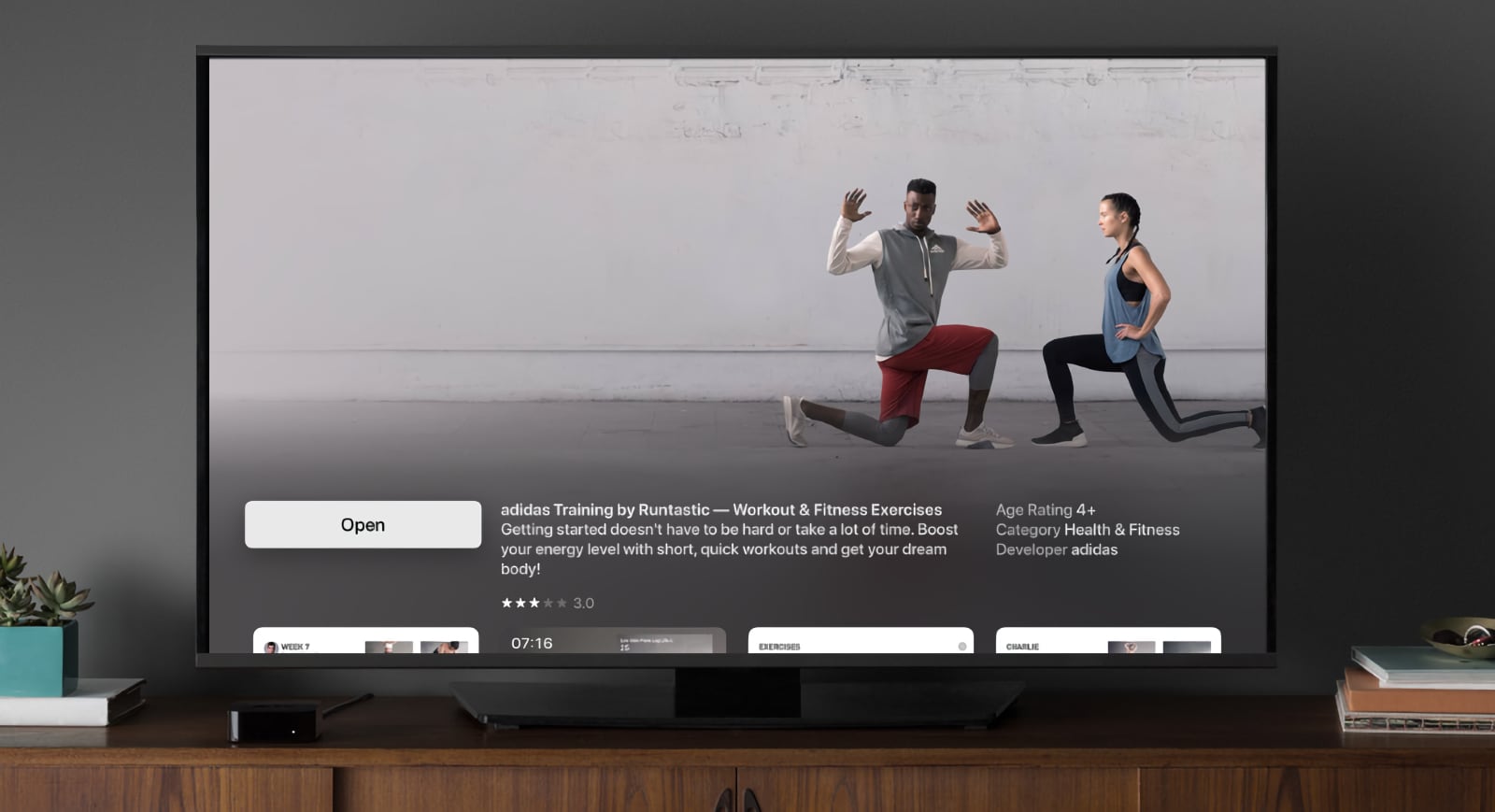 Adidas Training til Apple TV