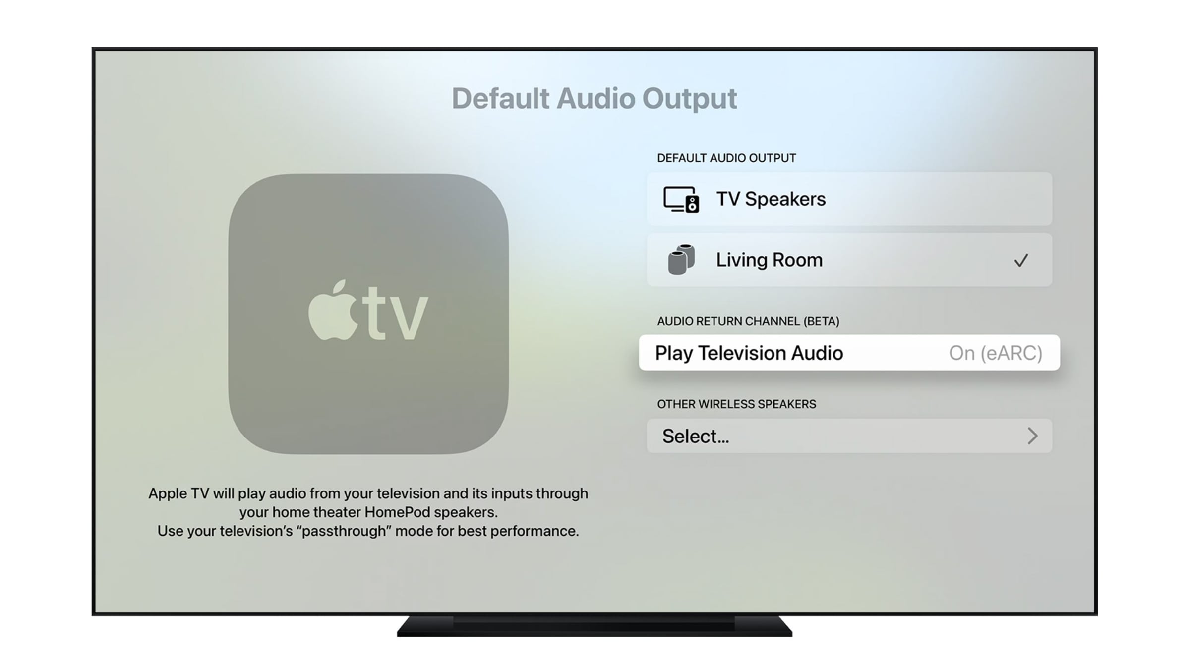 Apple TV 4K HDMI eARC