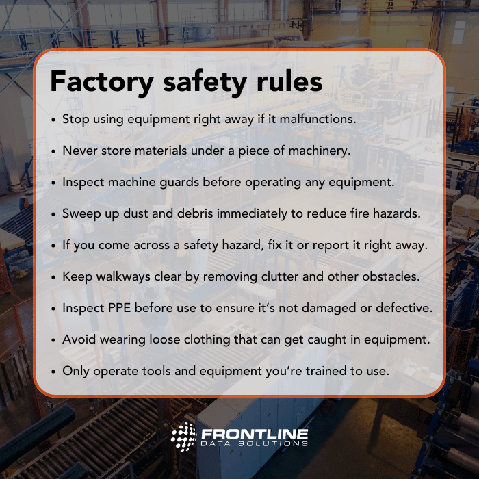 Numbers Of Safety Rules New Employee Safety Orientation Checklist