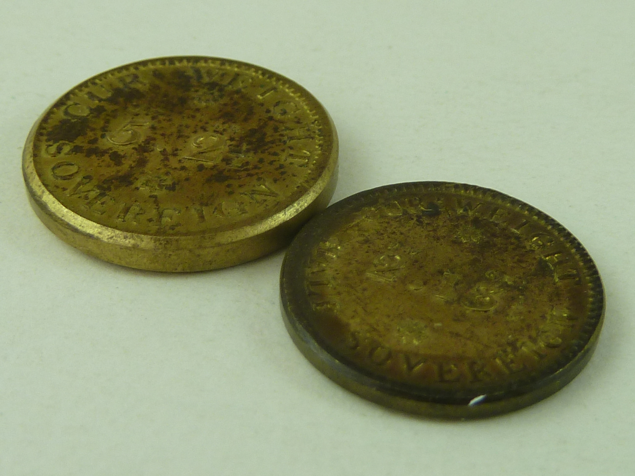 for Sale Gold Sovereign coin Testing Weights Fleaglass