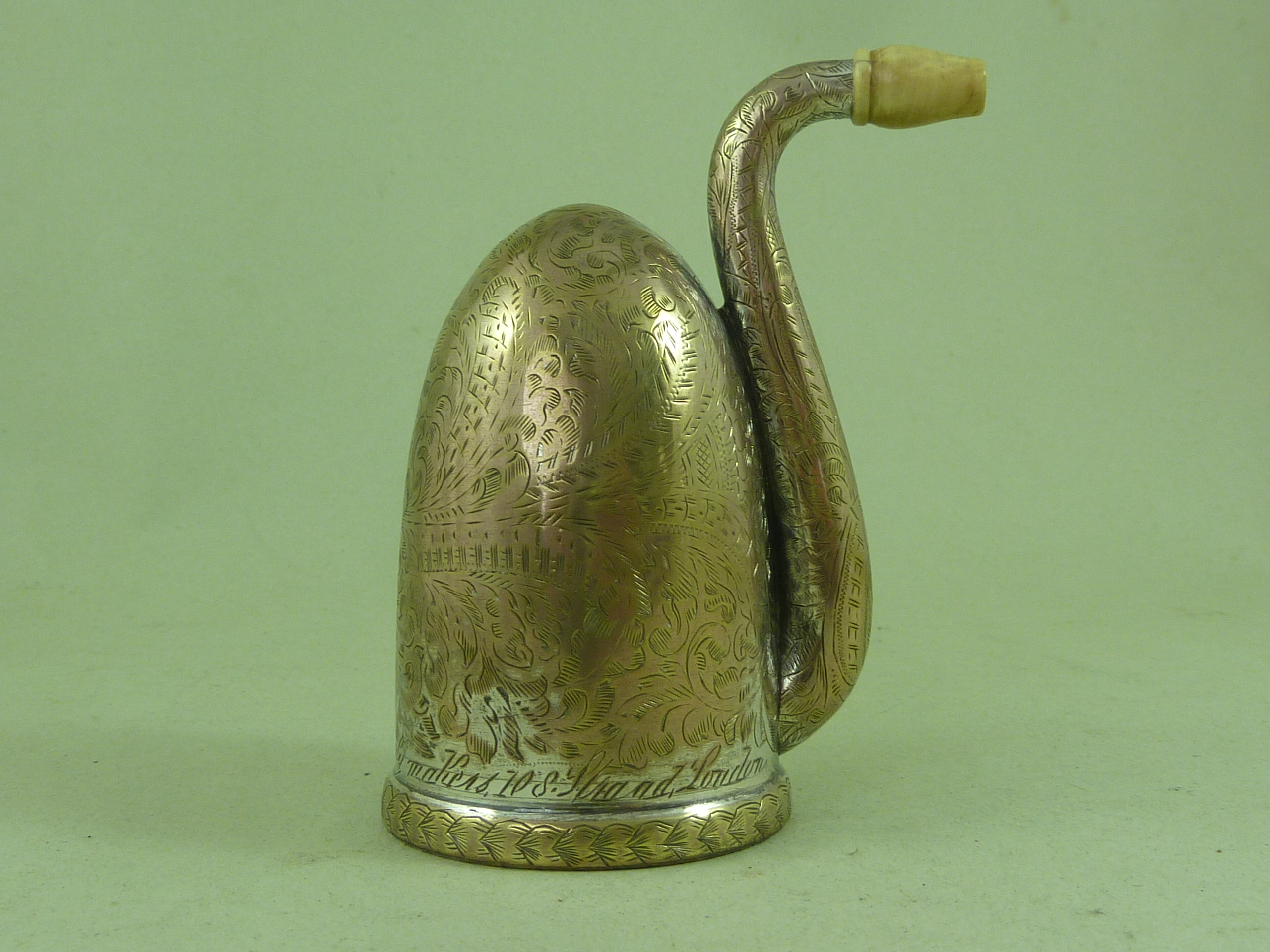 For Sale; F.C. Rein London Dome Ear Trumpet Hearing Aid Fleaglass