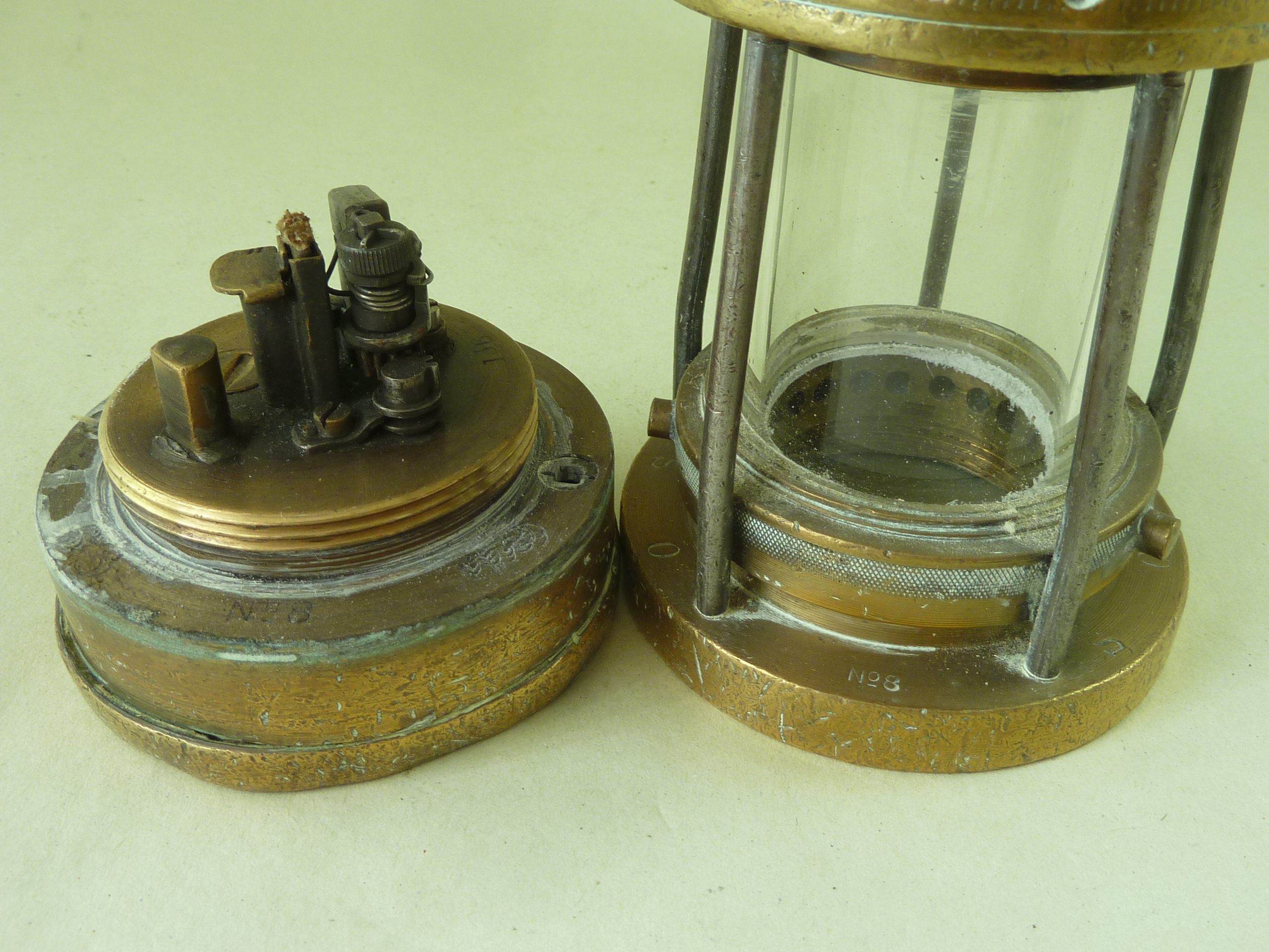 Offered for sale; Welsh Coal Miners Lamp Gas Detector Cambrian No8